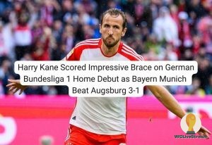 Harry Kane Scored Impressive Brace on German Bundesliga 1 Home Debut as Bayern Munich Beat Augsburg 3-1
